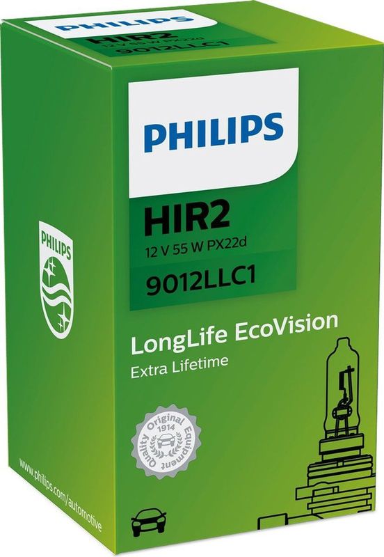 Philips - HIR2 55W - Koplamp - LongLife EcoVision - PX22d Voet