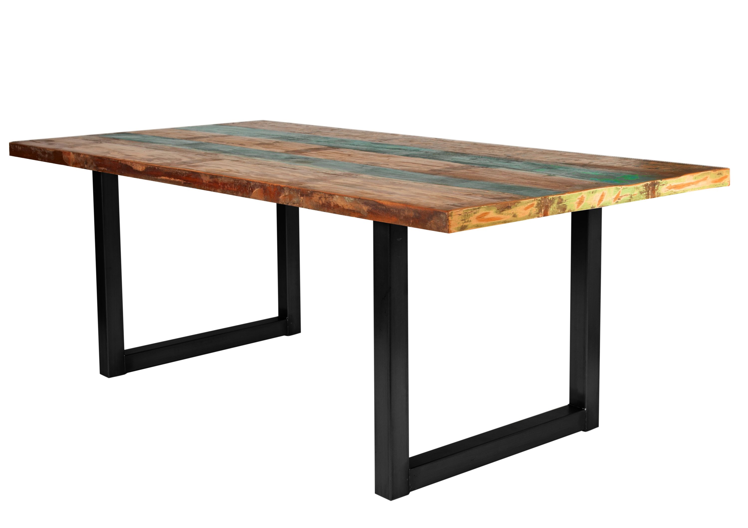 Tisch 180x100cm Altholz bunt Esstisch Küchentisch Speisetisch Wohnzimmer Küche