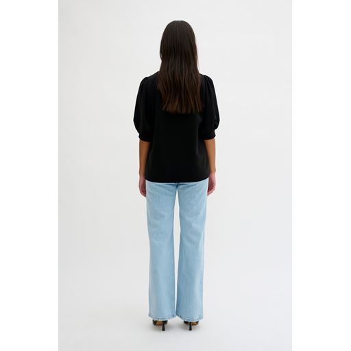 My Essential Wardrobe 21 The Puff Bluse, Sort, L