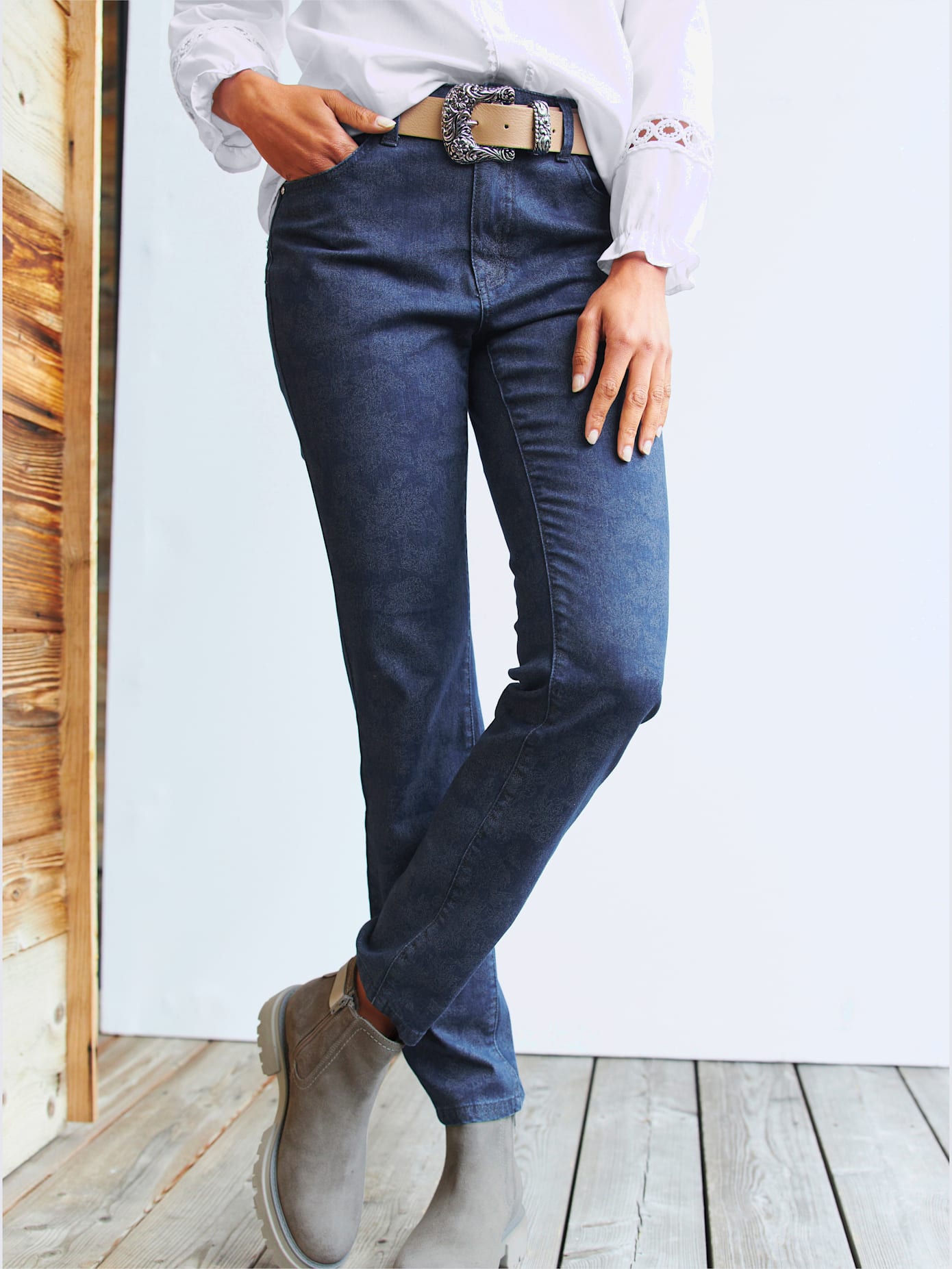 Jean push-up effet « push-up » pour un joli fessier