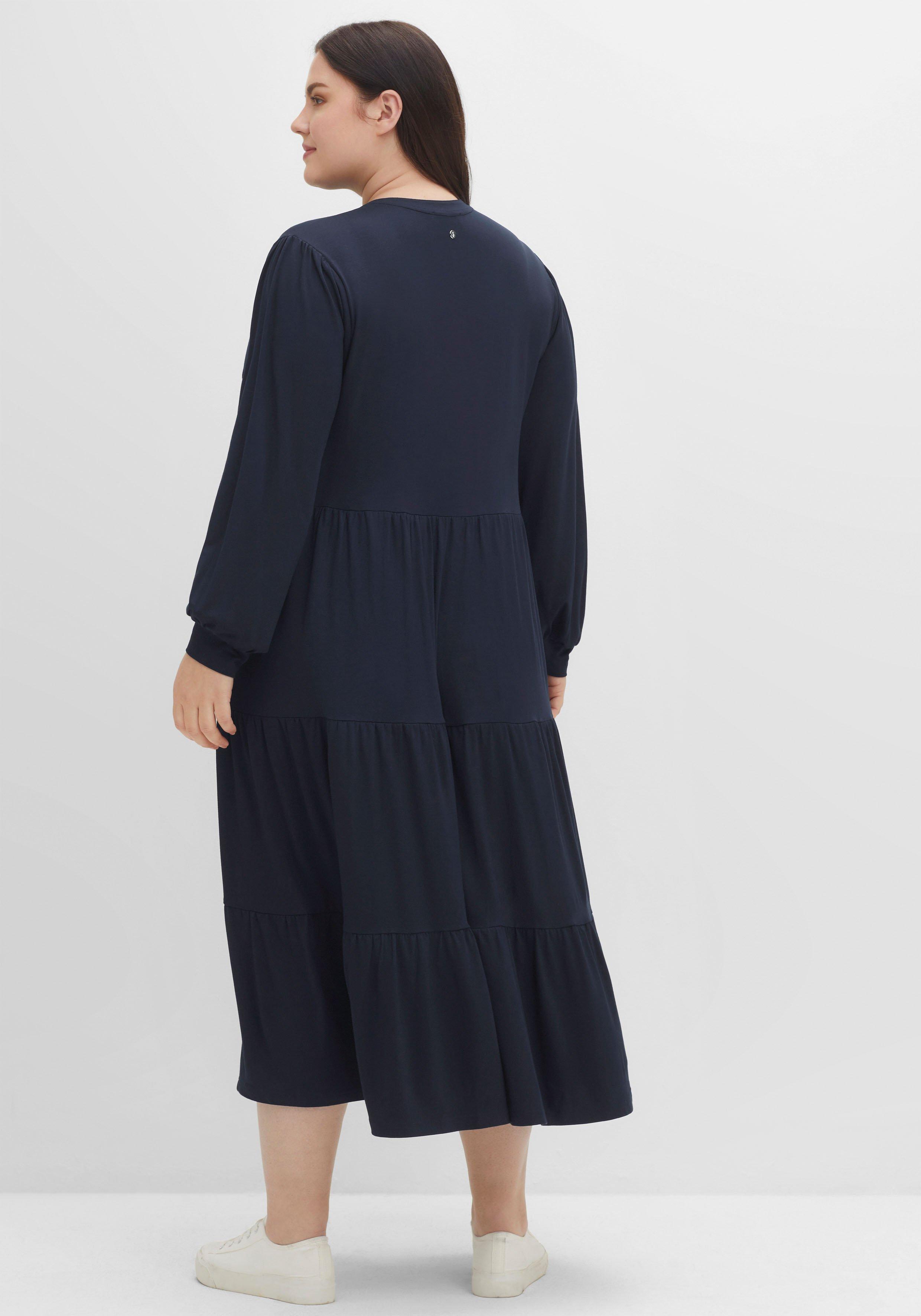 Stufenkleid im Boho-Stil, aus Jersey