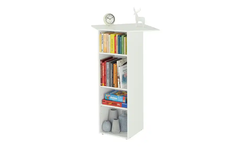 Eckregal Multischrank-System 126 cm Weiß