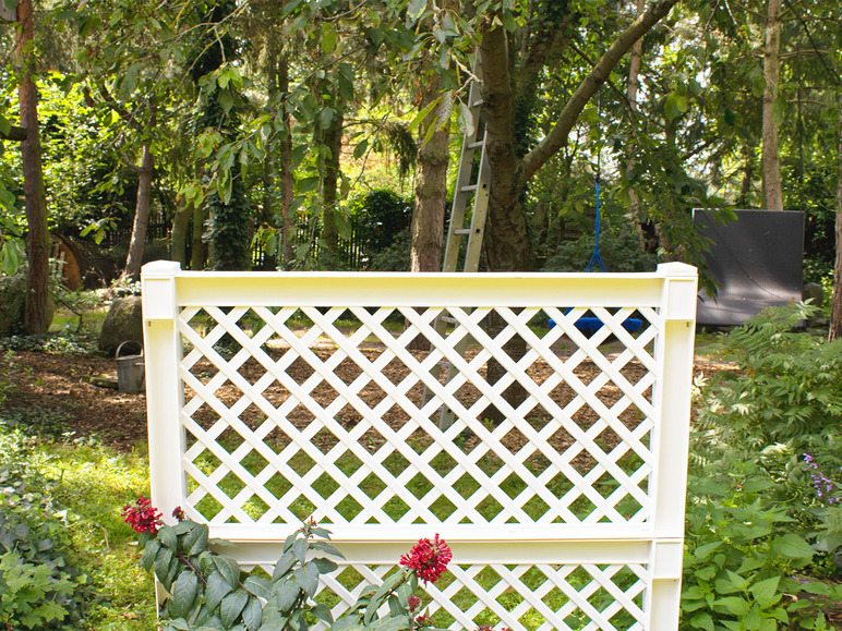 KHW bloembak met centraal trellis, L 100 cm, 110 liter, kunststof