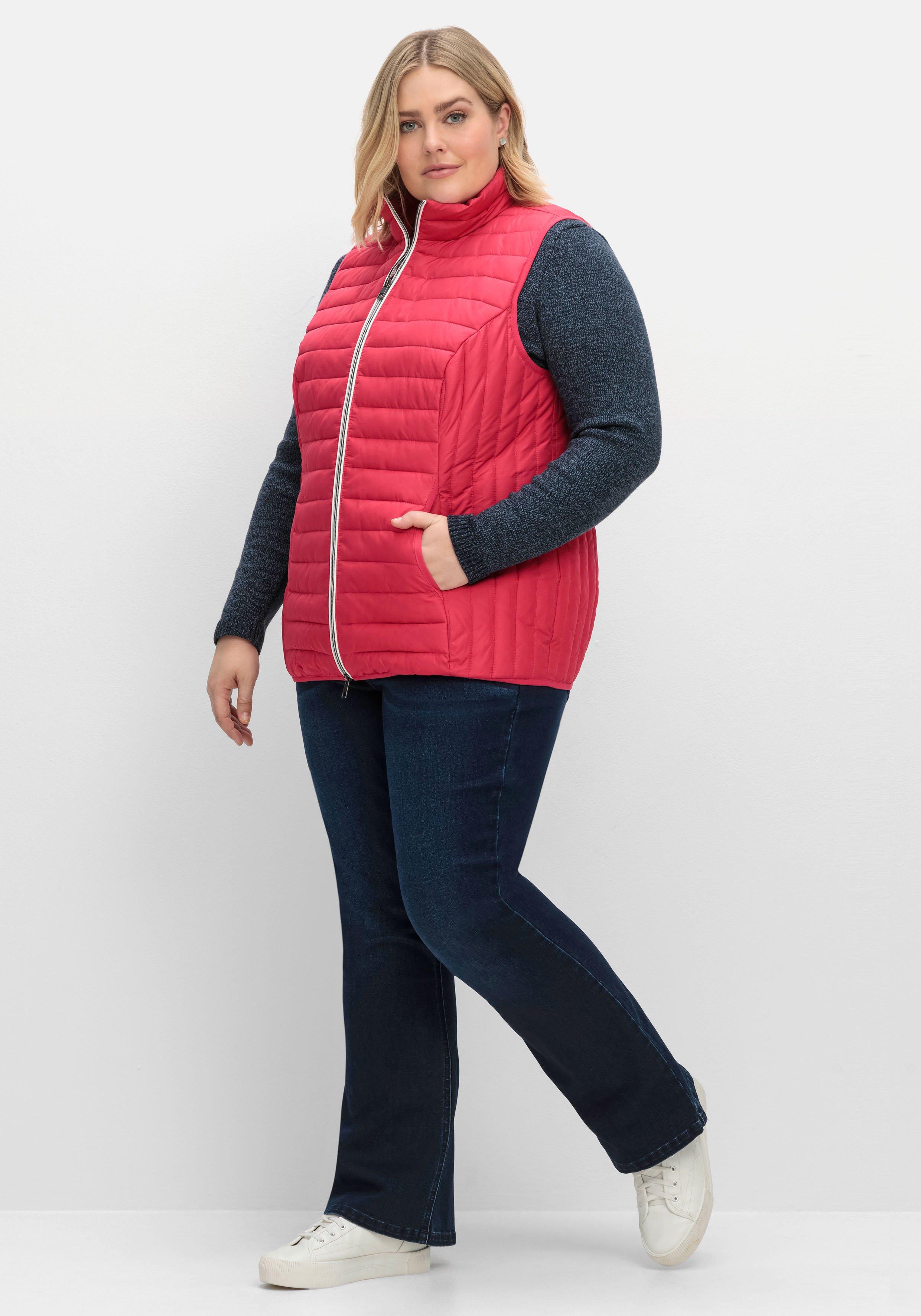 Leicht wattierte Steppweste mit 2-Wege-Zipper