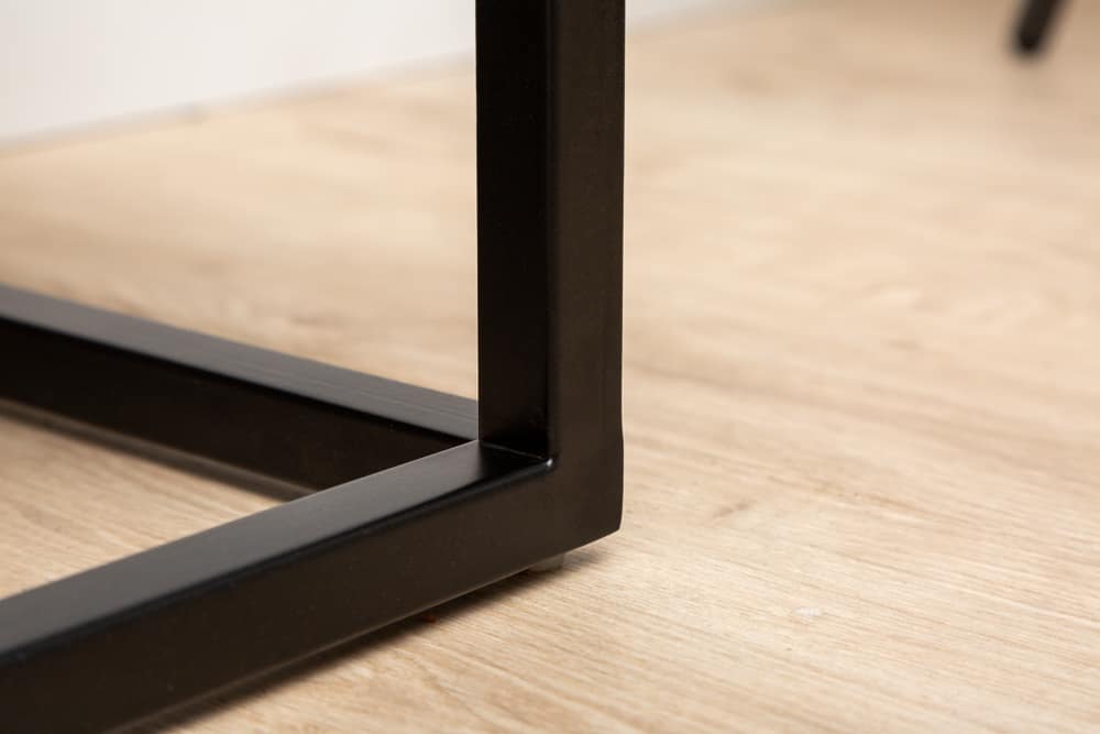 Elegante Sitzbank PETIT BEAUTÉ 110cm smaragdgrün Samt schwarzes Gestell