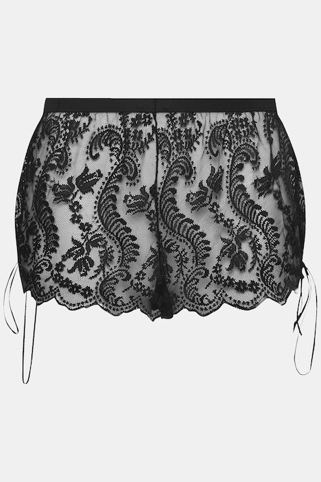 2-tlg. Set, Top & Shorts, Spitze