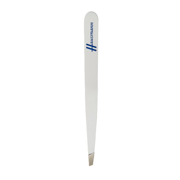 Hausmann Pinzette schräg weiss 1 Stk