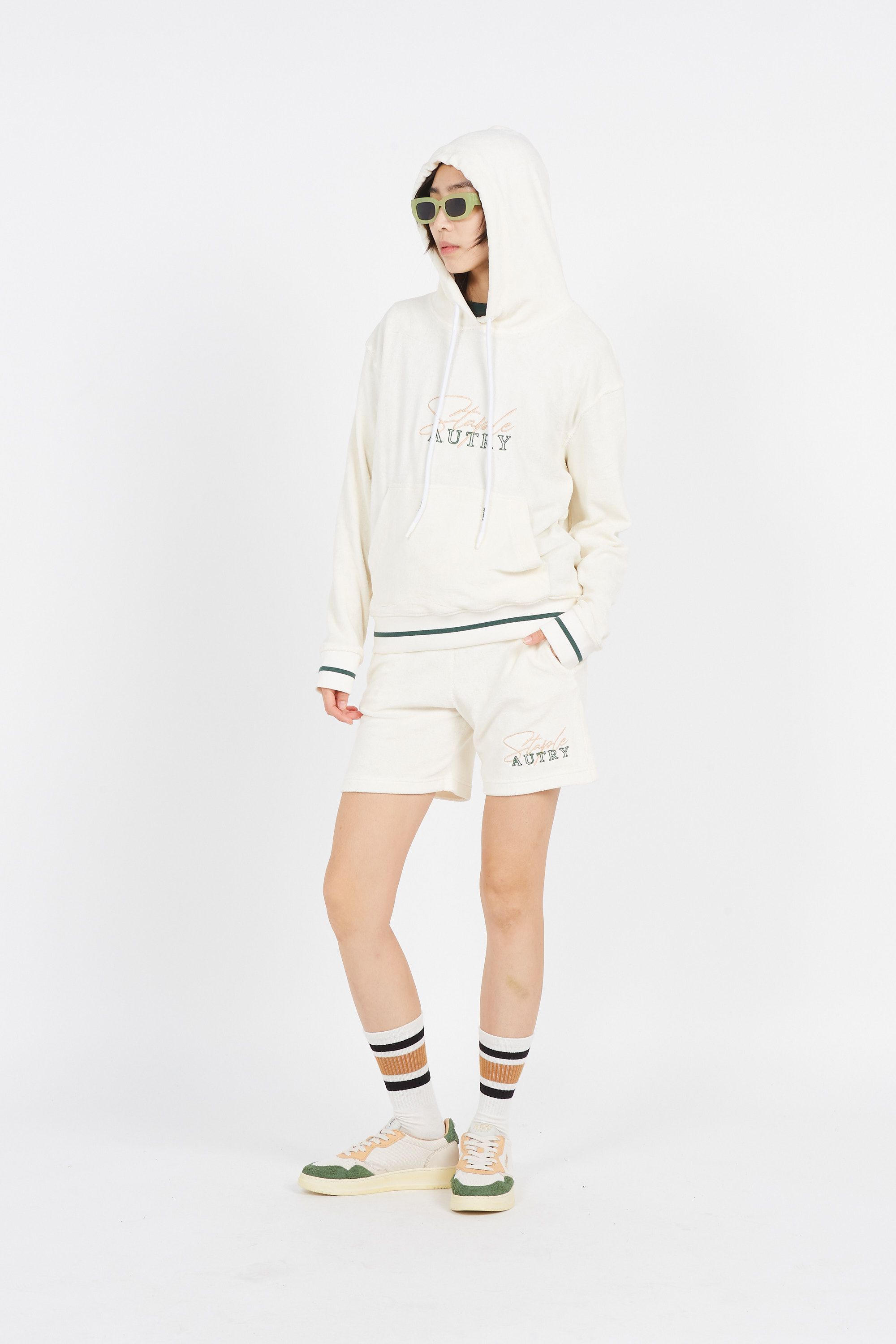 AUTRY Hoodie Autry x Jeff STAPLE Blanc