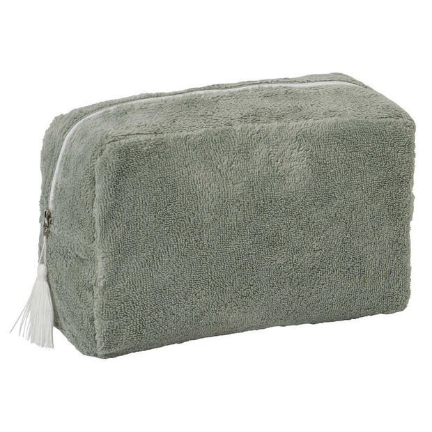 Trousse de toilette en bambou vert de gris - BB&CO