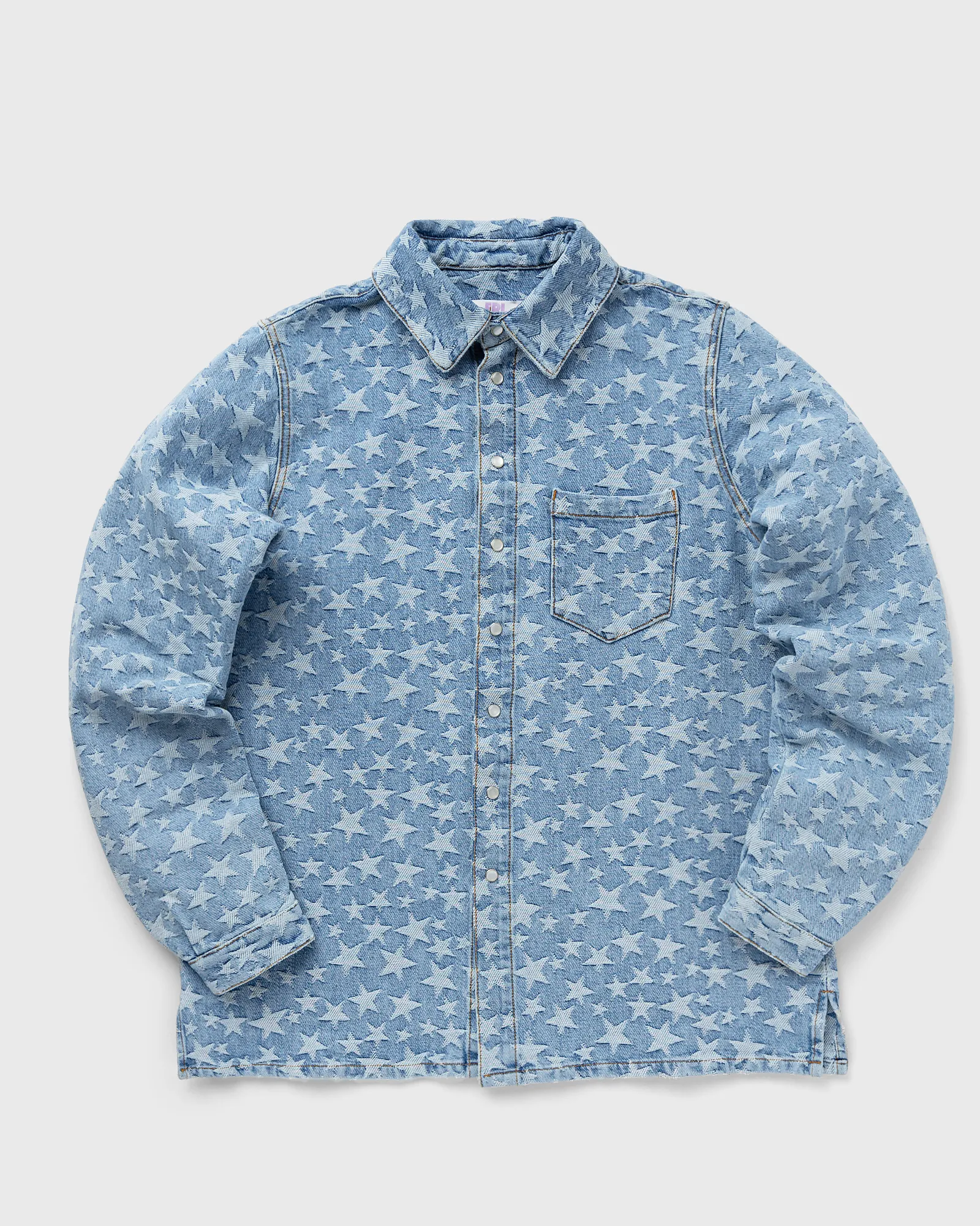 ERL DENIM JACQUARD OVERSHIRT WOVEN