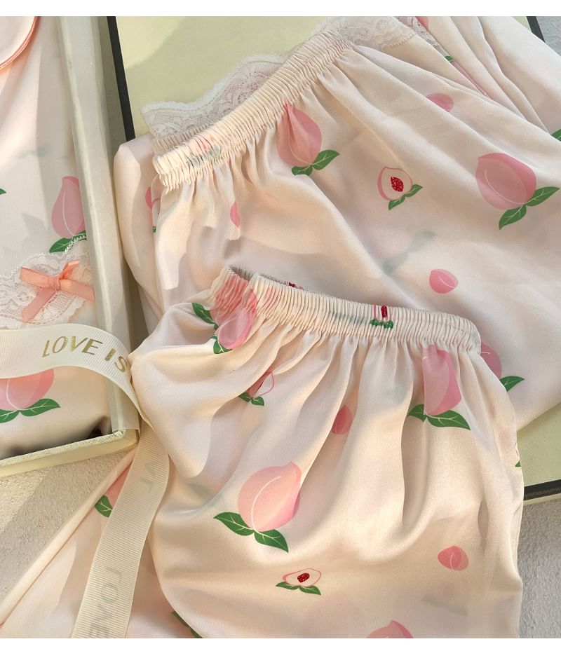 Sweetzer - Pyjamaset met perzikprint