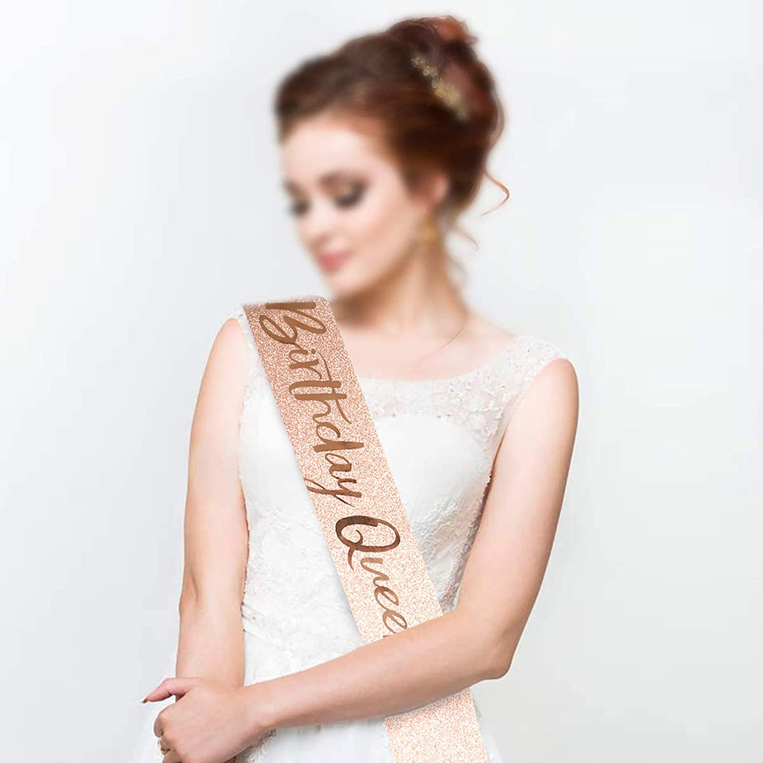 (2-tlg. Set) Geburtstags Party Accessoire Schärpe   Krone - Birthday Queen