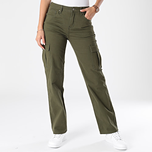 Pantalon Cargo Femme Vert Kaki