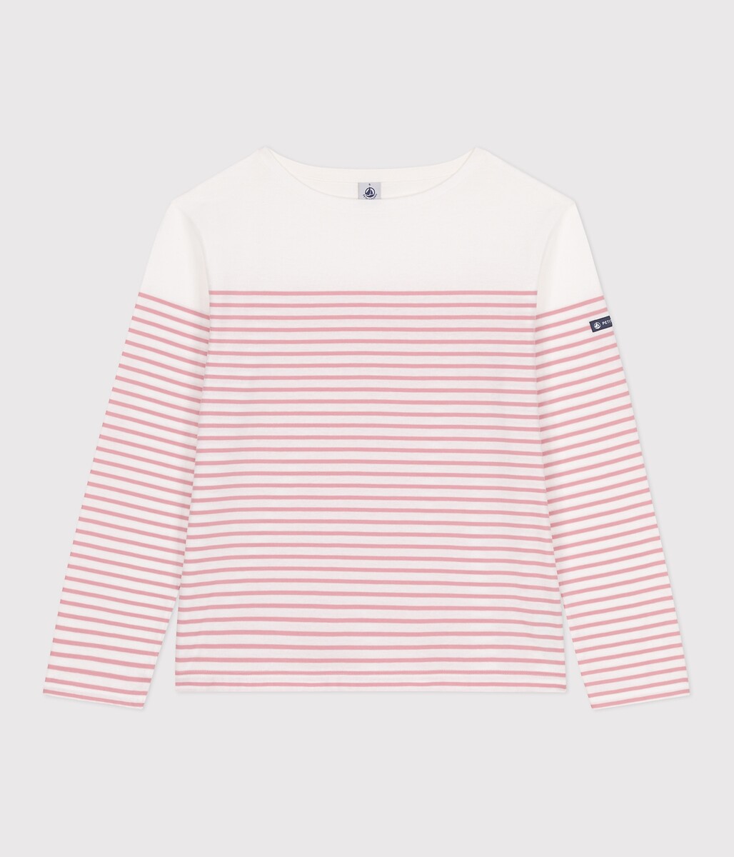 PETIT BATEAU<br>Camiseta de manga comprida de algodão