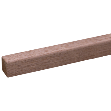 Glaslat hardhout 19x16 mm lengte 270 cm