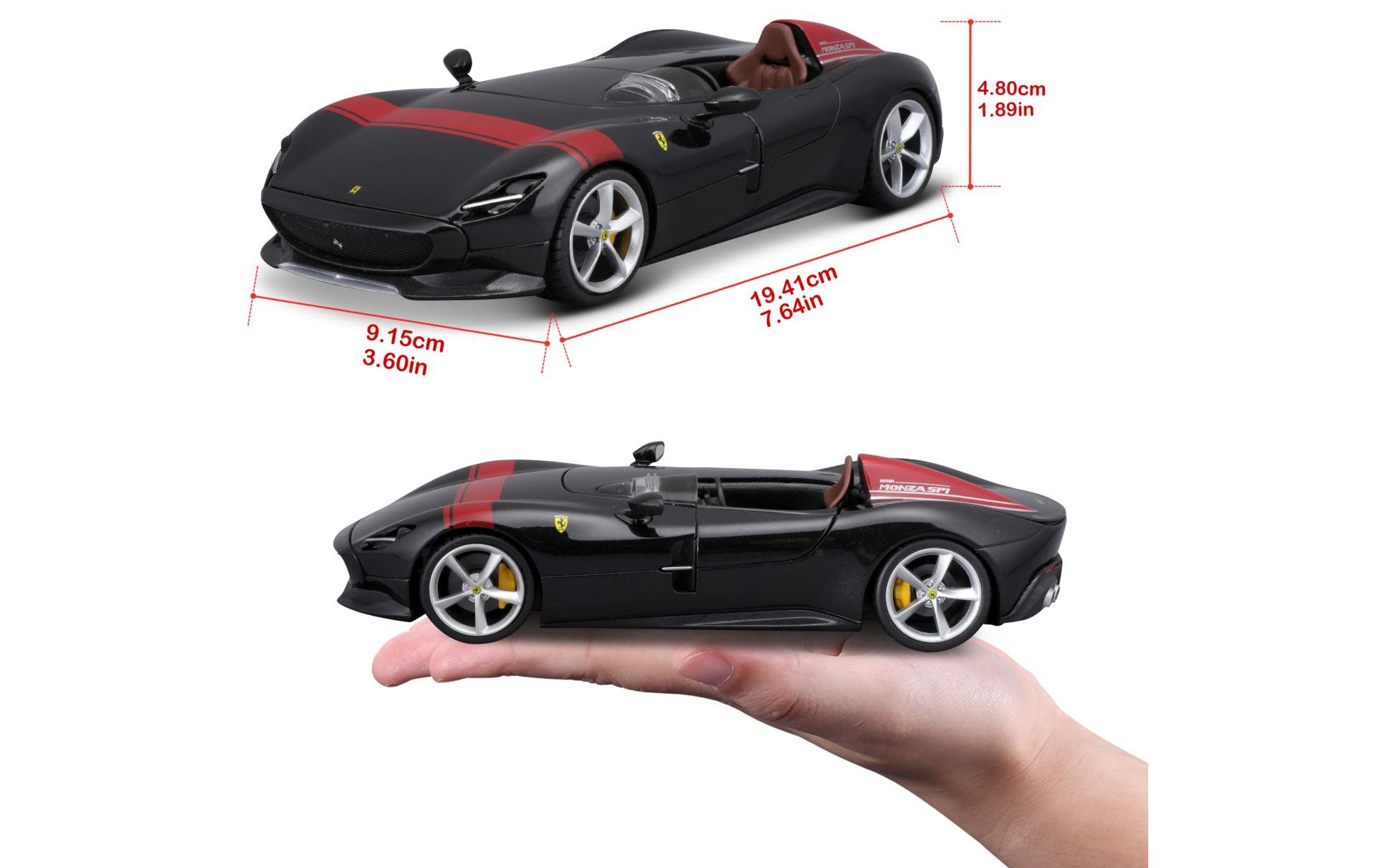 Ferrari Monza SP1 Schwarz 1:24Sammlermodell im Massstab 1:24
