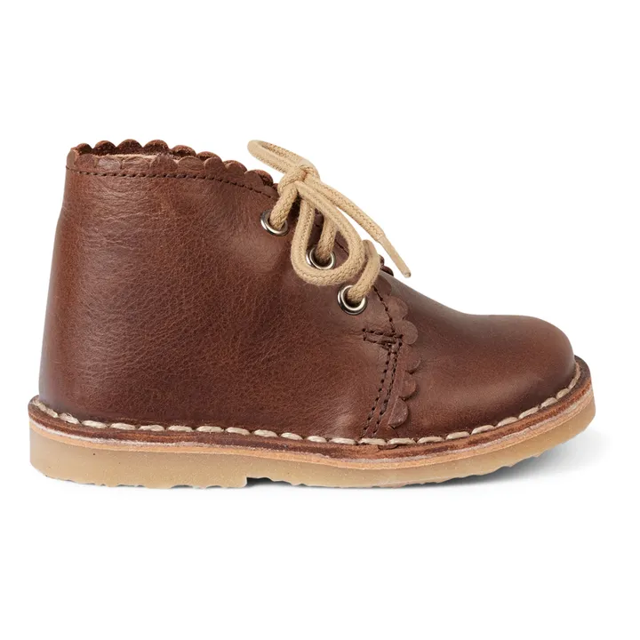 Petit Nord Boots Scallop | Marron