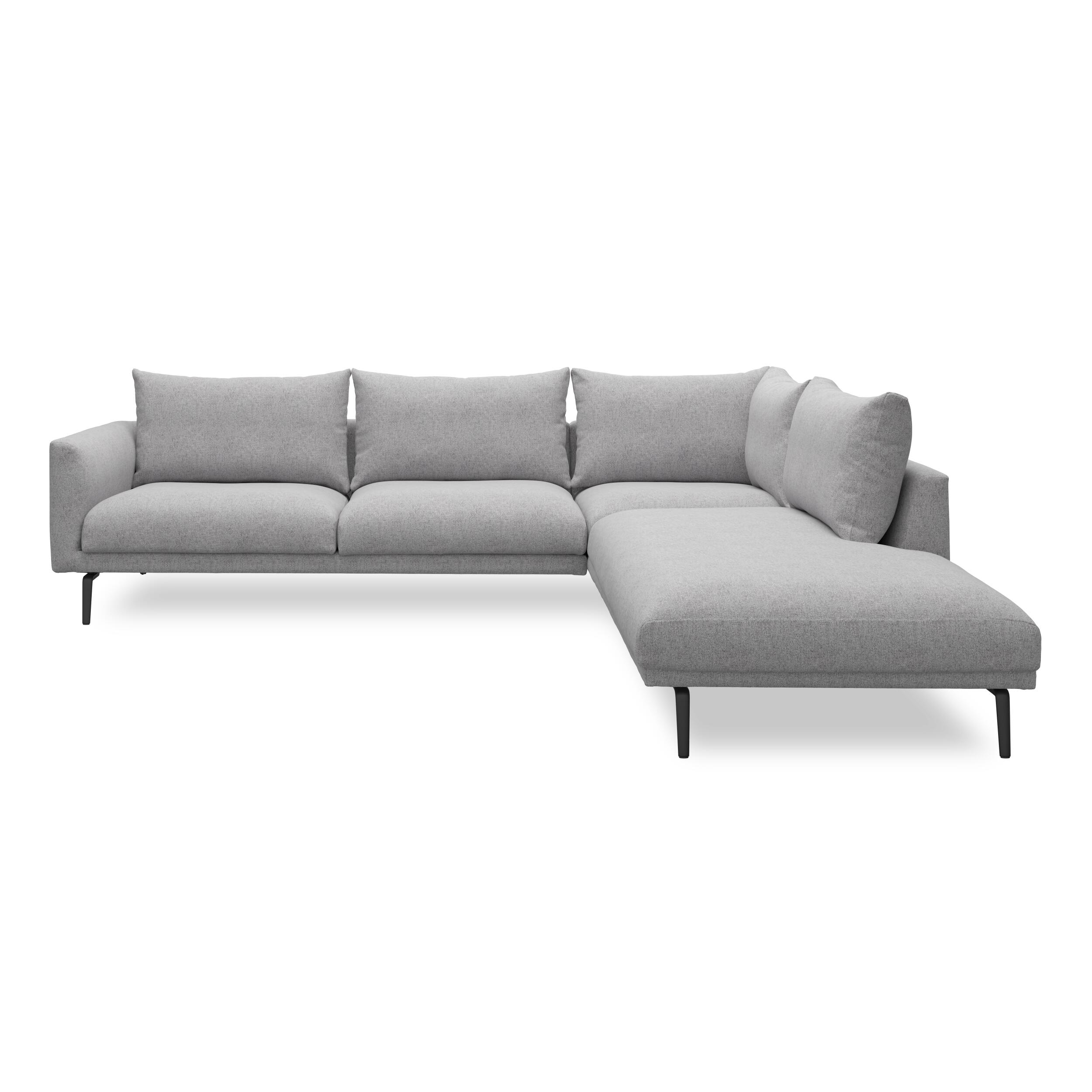 Hallsberg højrevendt sofa med pufafslutning