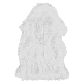 Schapenvacht Vloerkleed wit 40 mm 75x45 cm