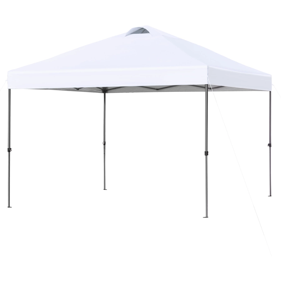 Outsunny Pop-Up-Pavillon zusammenfaltbar weiß