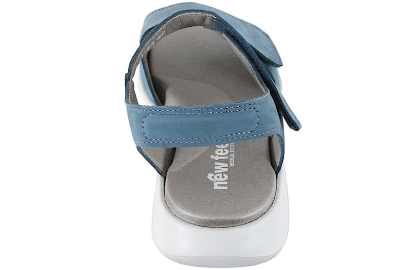 NEW FEET SANDAL I BLÅ NUBUCK