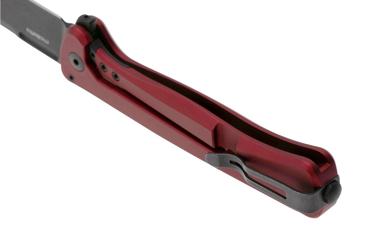 LionSteel Skinny Solid SK01A RB Red Aluminium Black Canvas Micarta inlay, Blackwashed zakmes, Molletta design