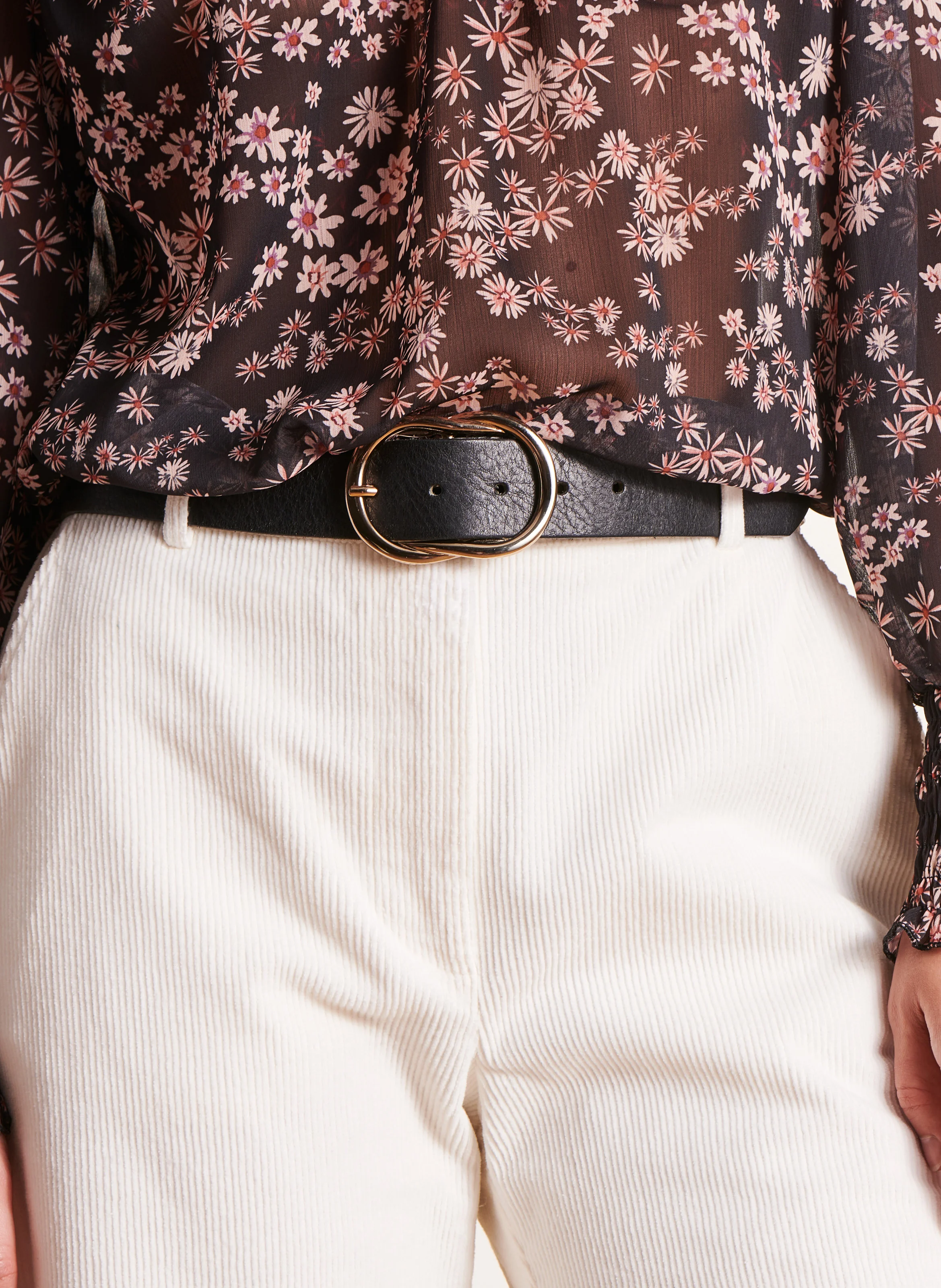 Ceinture en cuir | Noir
