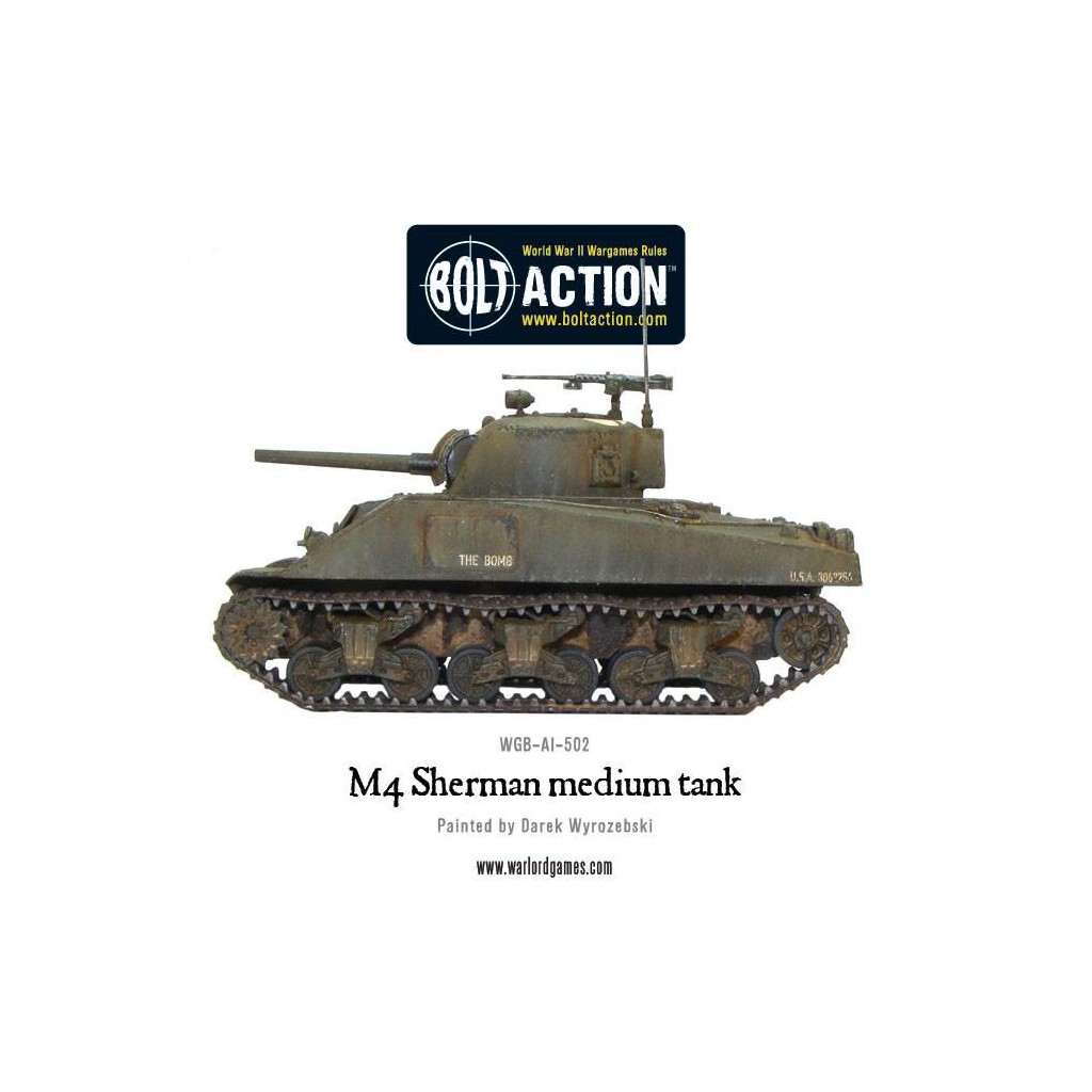 Bolt Action - M4 Sherman medium tank (plastic)