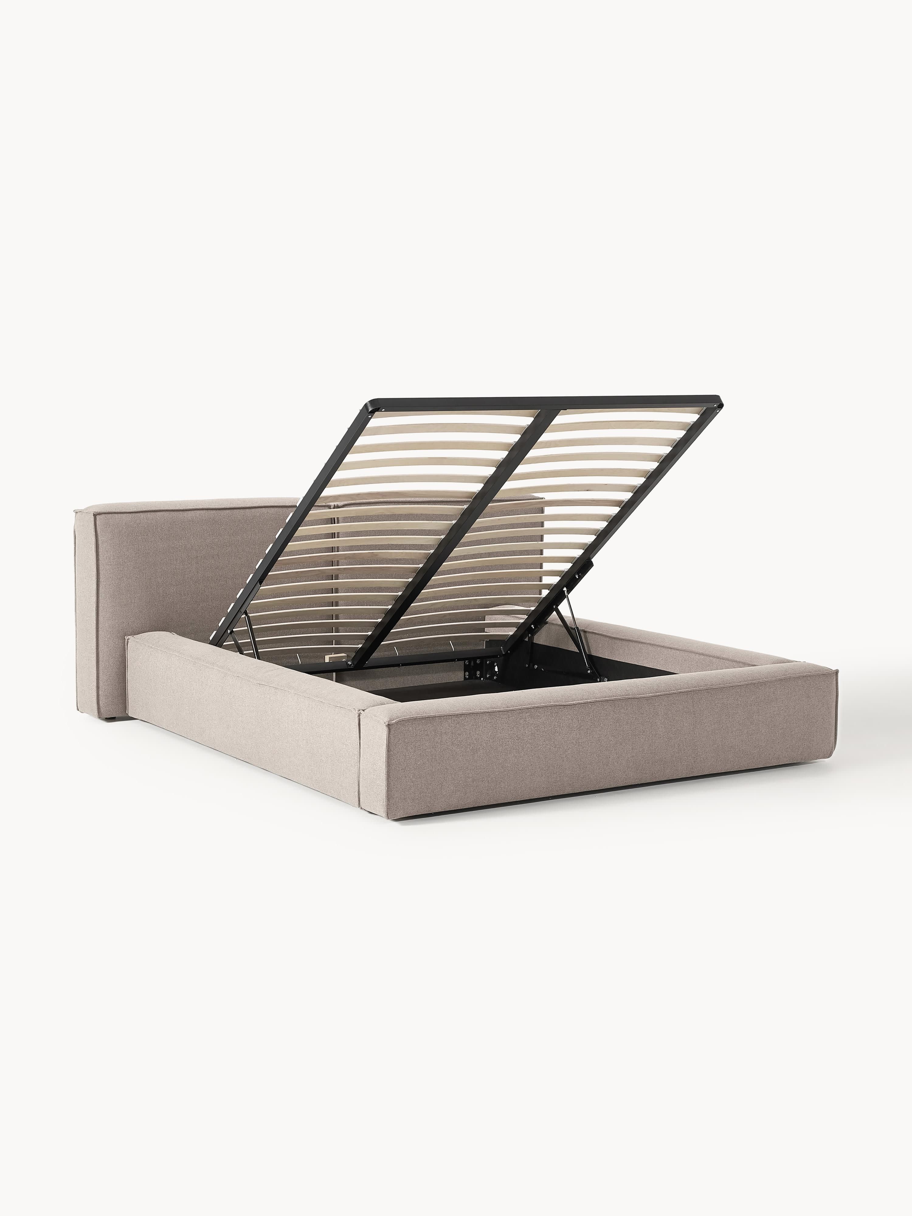 Gestoffeerd bed Lennon met opbergfunctie