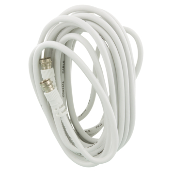 Q-Link coax kabel RG59 met F-connector 5 meter wit