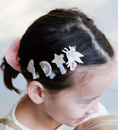 Mimi & Lula Haarspange - 8er-Pack - 3 cm - Fliegen Unicorn Traum