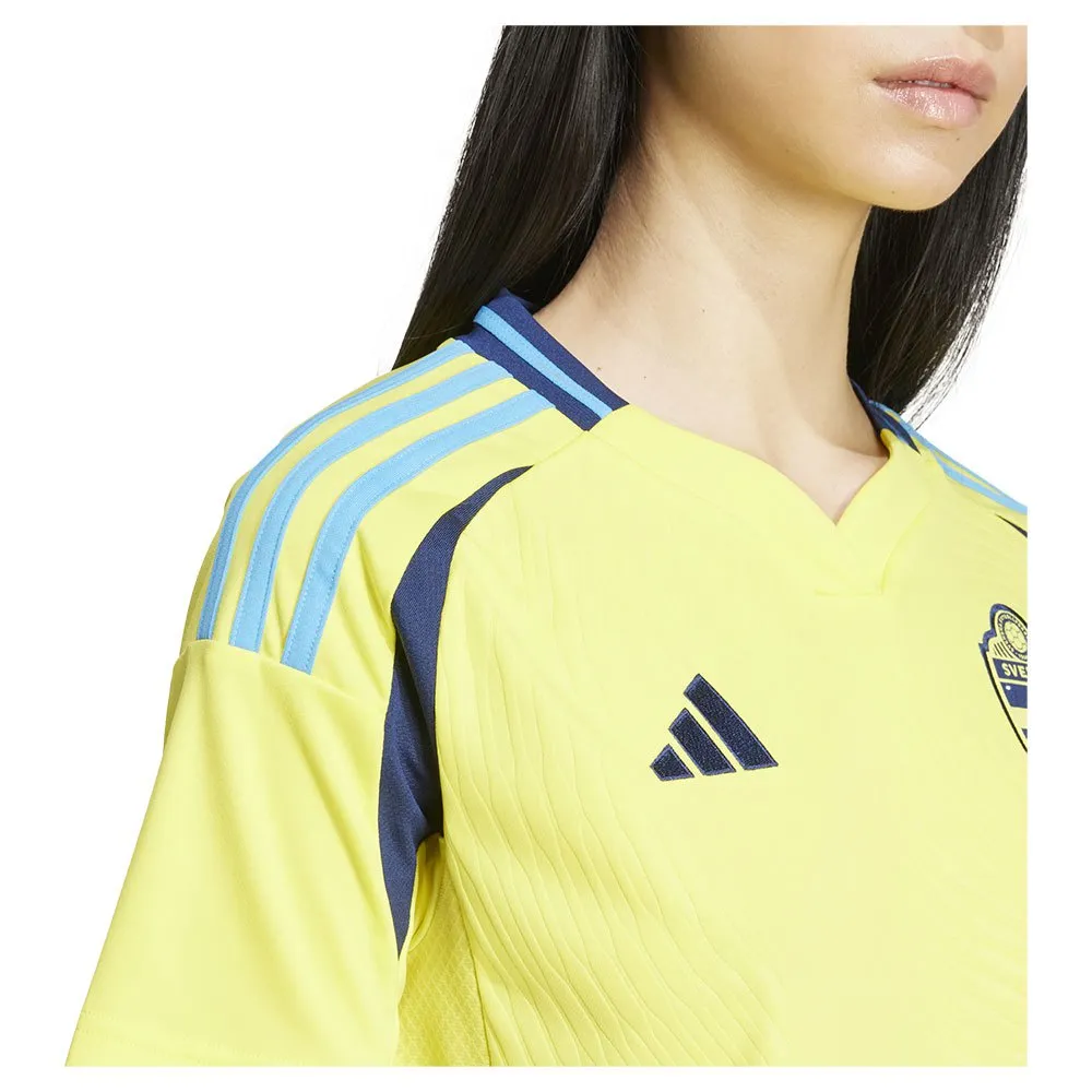 adidas Sweden 23/24 Heim Damen T-Shirt mit kurzen Ärmeln