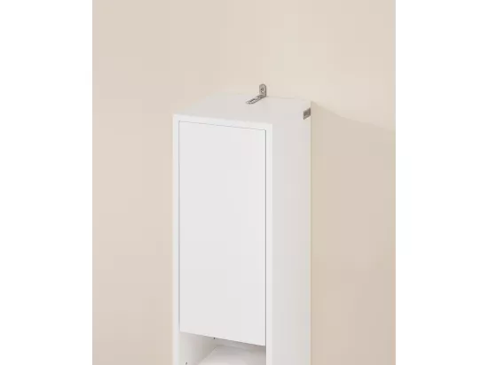 Meuble de Rangement Salle d Bain Meuble Colonne Armoire,L20xP20xH180cm, BZR34-W