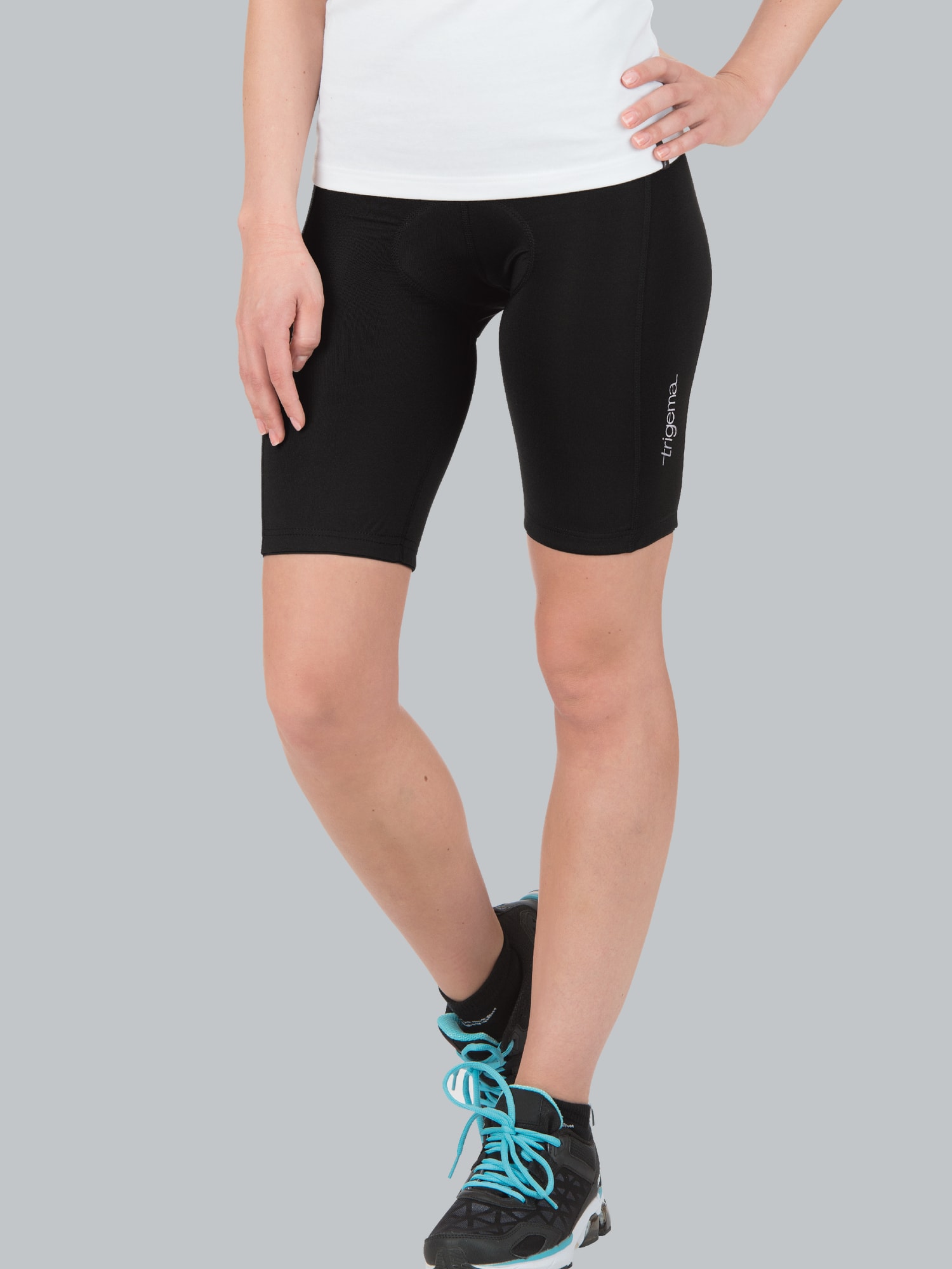 Kurze Radlerhose Schwarz