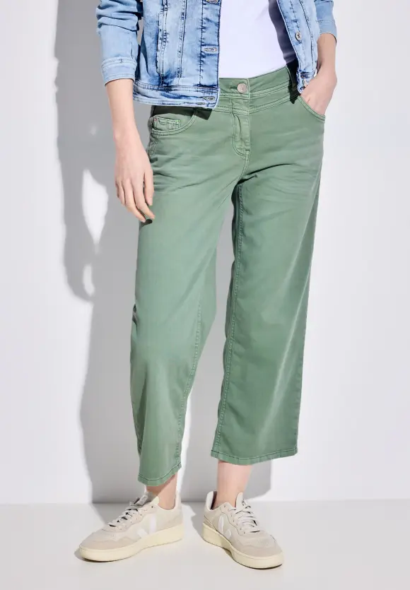 Loose Fit Color Hose - dusty salvia green