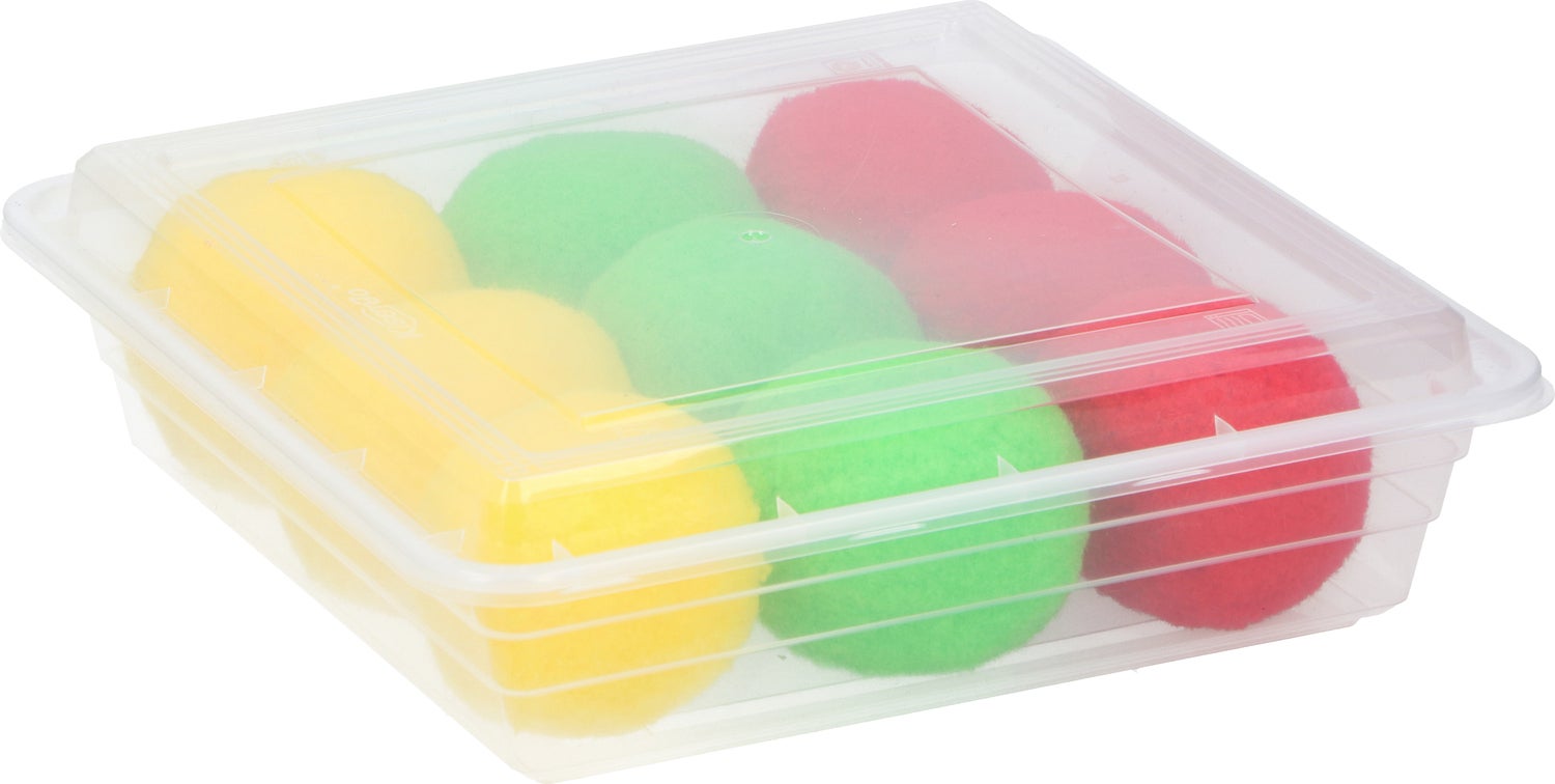 Waterzone splashballen geel / blauw / rood 21 x 21 x 6 cm 9 stuks