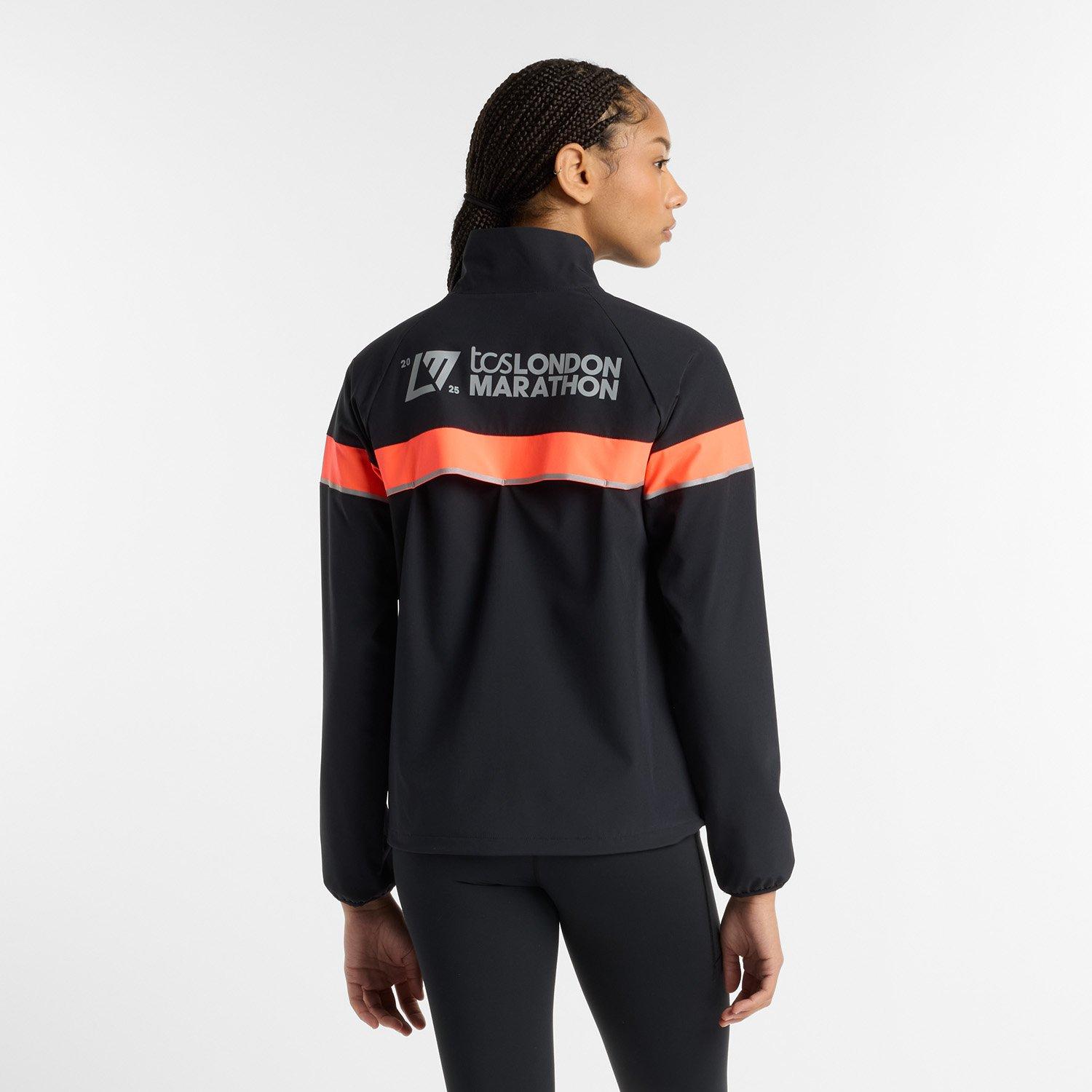 New Balance Ldn Mth Jkt Bk Larg Running Jacket Womens