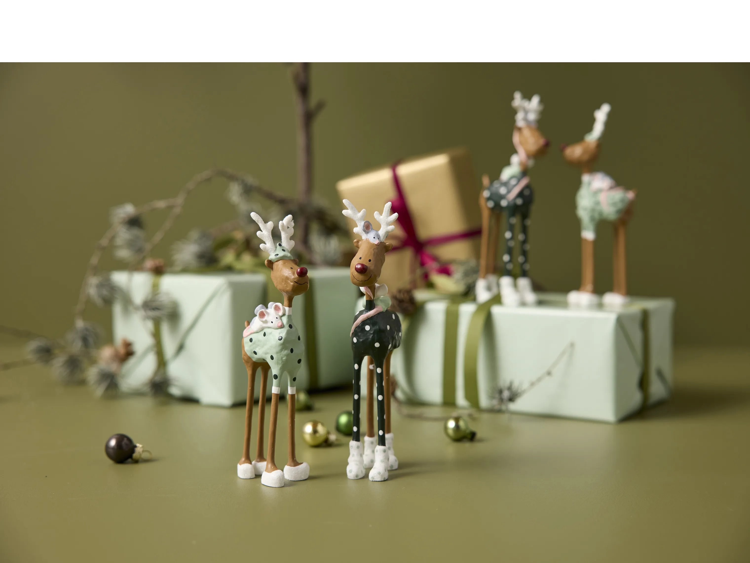 Medusa Copenhagen Julefigurer - Hr. og fru Rudolf - 2 stk.