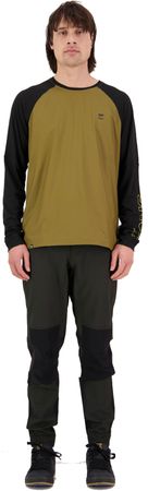 TARN WIND Herren-Merino-Langarmshirt mit Windschutz  lichenblack  XXL