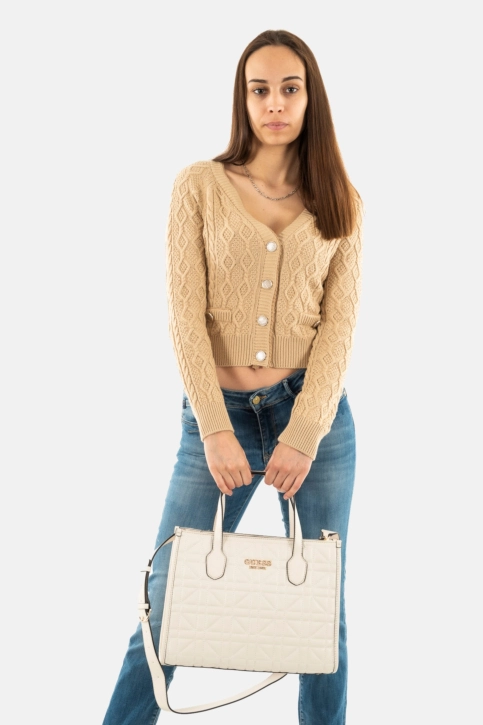 Sacs à main guess jeans silvana 2 compartment tote sto stone