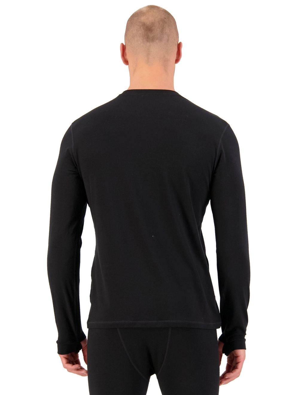 Mons Royale Merino Cascade Flex Base Layer Top black