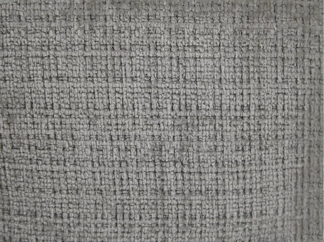 Canapé d'angle droit en tissu texturé gris NOSAVO