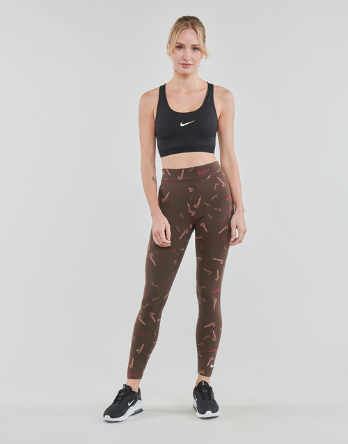 Nike - HW TIGHT AOP PRNT - BAROQUE BROWN/WHITE
