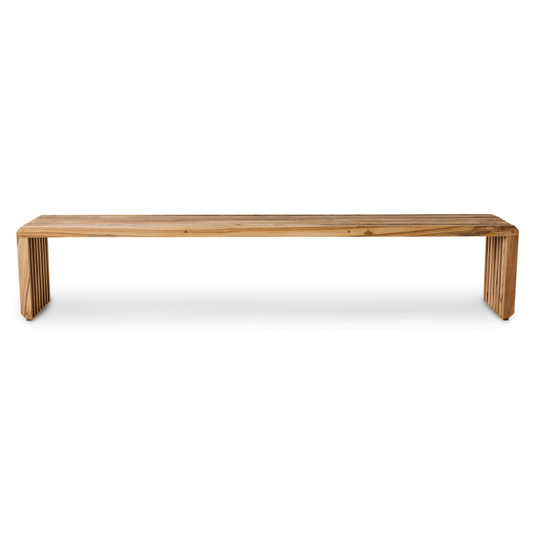 HKliving Slatted bankje eetbank 180 teak