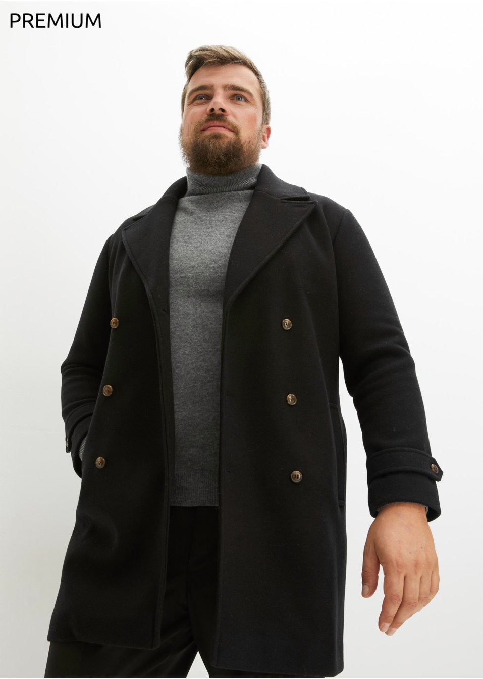 Manteau blazer avec teneur en laine