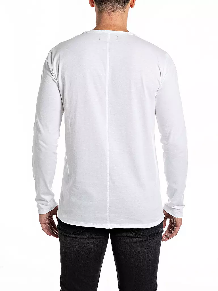REPLAY Langarmshirt  weiss
