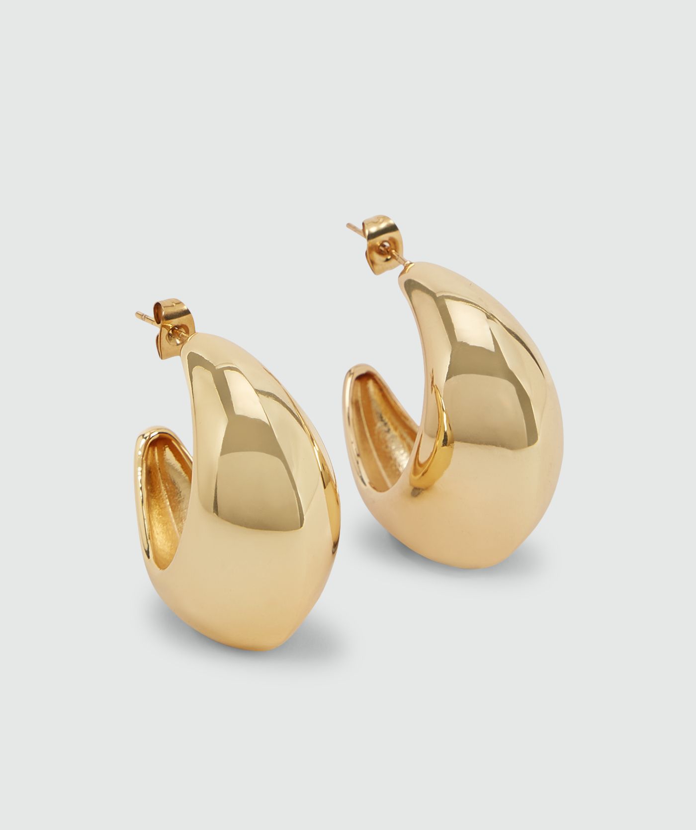 NIKA oorbellen - champagne gold