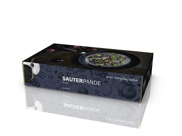 Funktion Sauterpande keramisk non-stick Schwarz