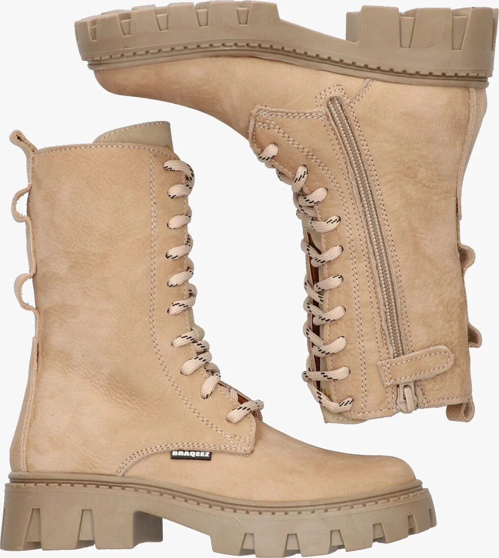 BRAQEEZ beige braqeez veterboots lotte london