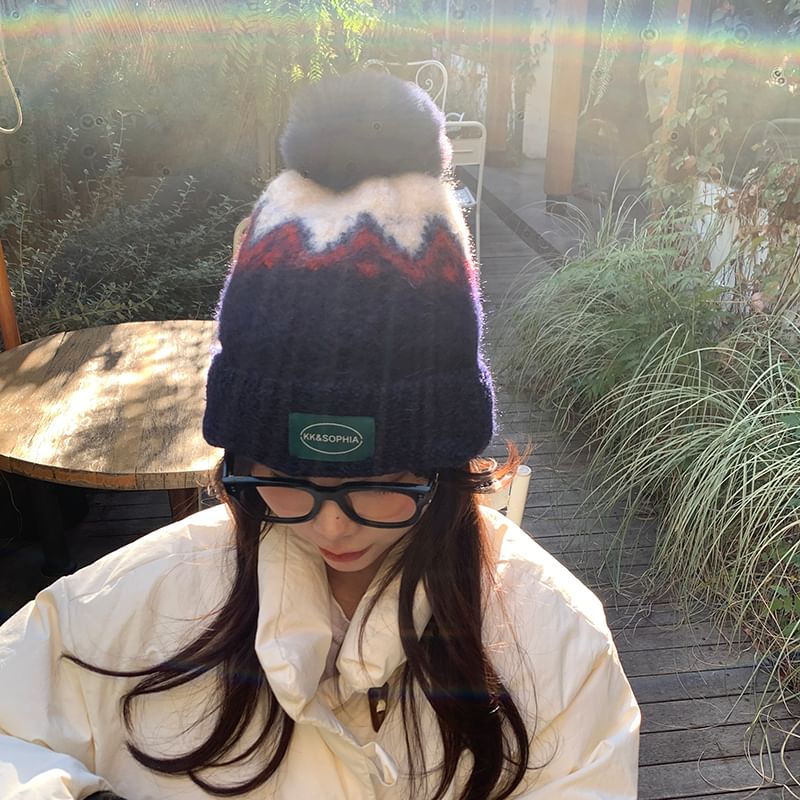Combon - Gebreide muts met patroon